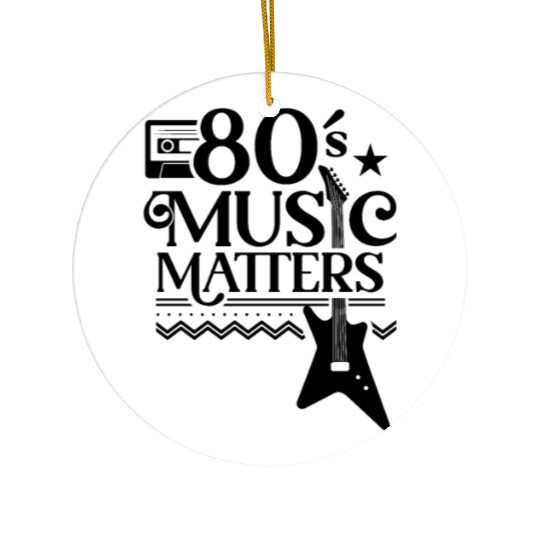 80s Music Matters Musician Ceramic Ornaments