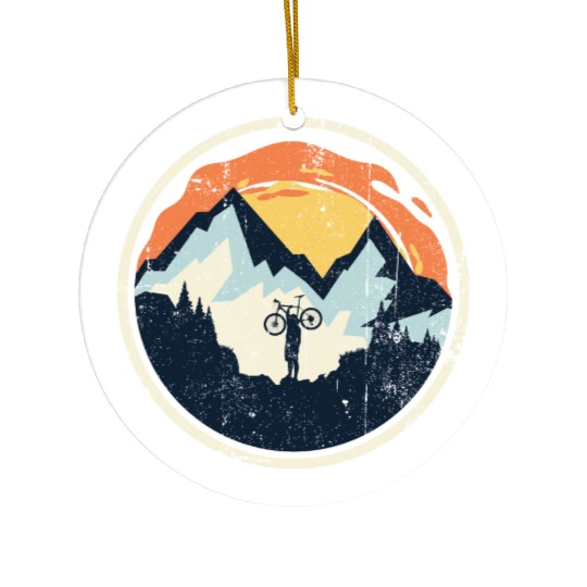 Mountain bike Ceramic Ornaments