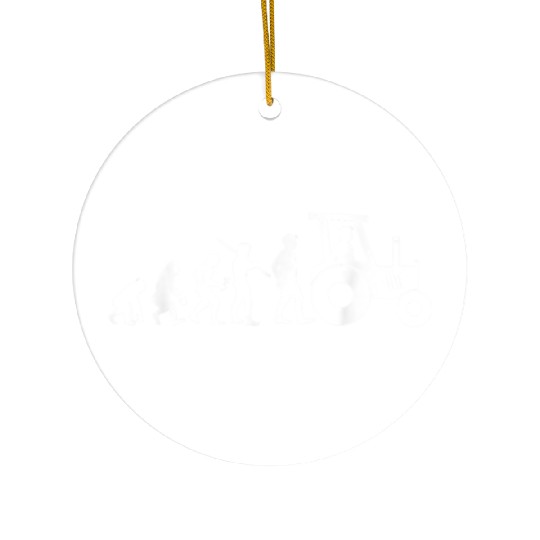 Evolution Farming Funny Farm Farmer Agriculture Ceramic Ornaments