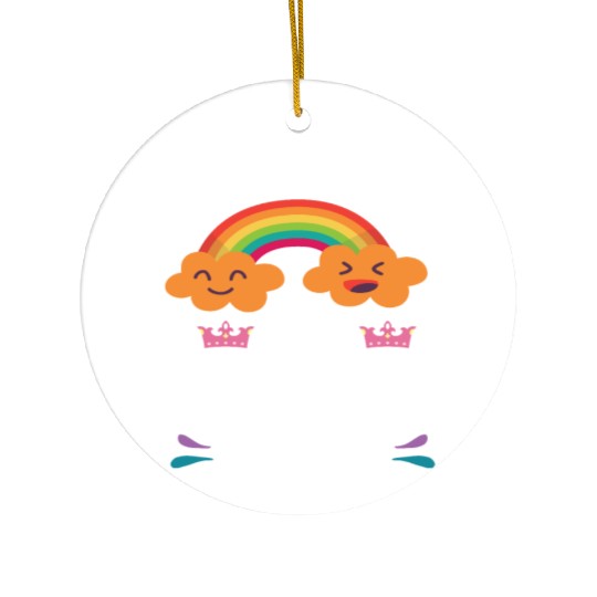 EMBRACE THE EXISTENTIAL DREAD Comics Rainbow Gift Ceramic Ornaments