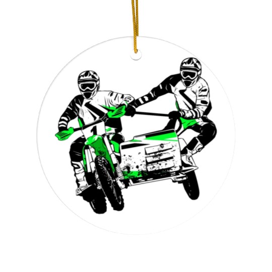 Sidecarcross - Motocross Ceramic Ornaments