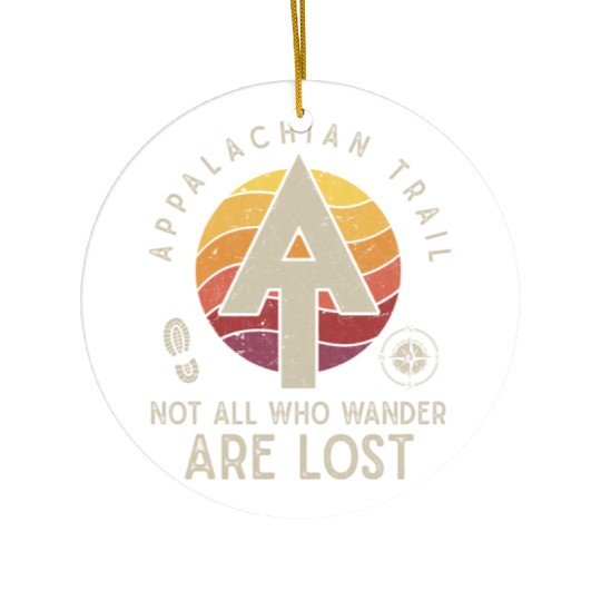 Appalachian Trail Logo Hiking Wander in the US Ceramic Ornaments