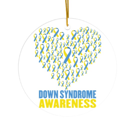 Down Syndrome Awareness Ceramic Ornaments