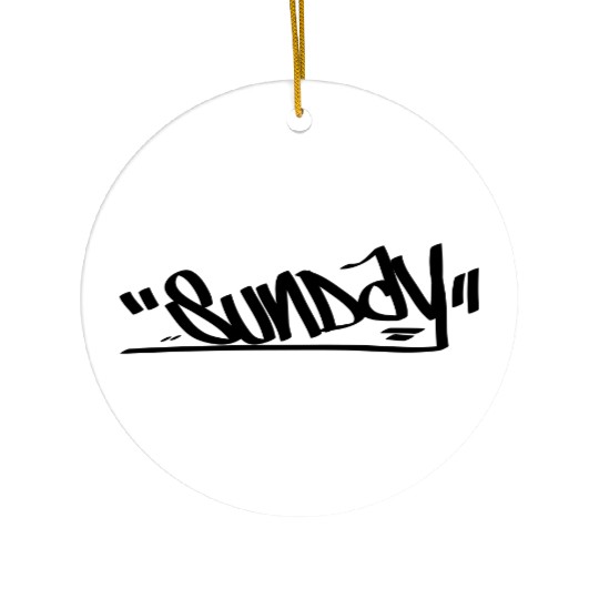 sunday Ceramic Ornaments