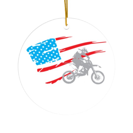 Supercross Motocross Racing Biker Ceramic Ornaments
