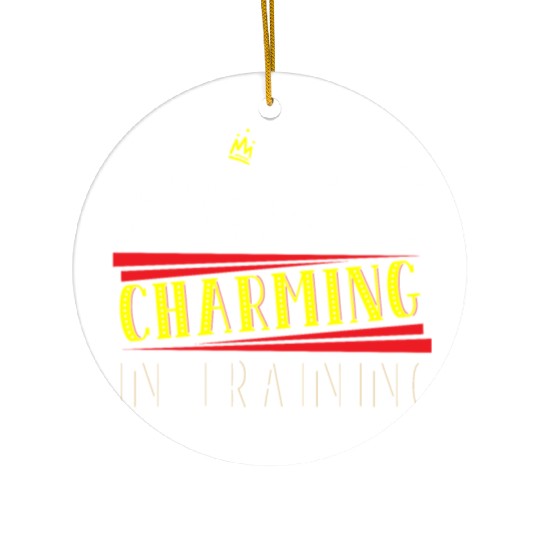 Prince Charming In Training Crown King Queen Ceramic Ornaments