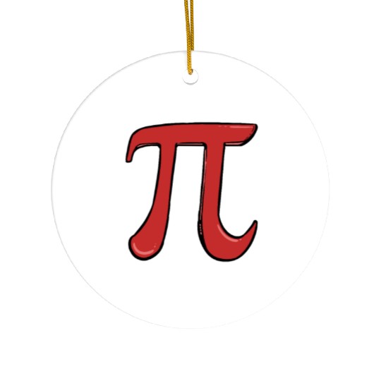 Pi Day Pi Math Ceramic Ornaments