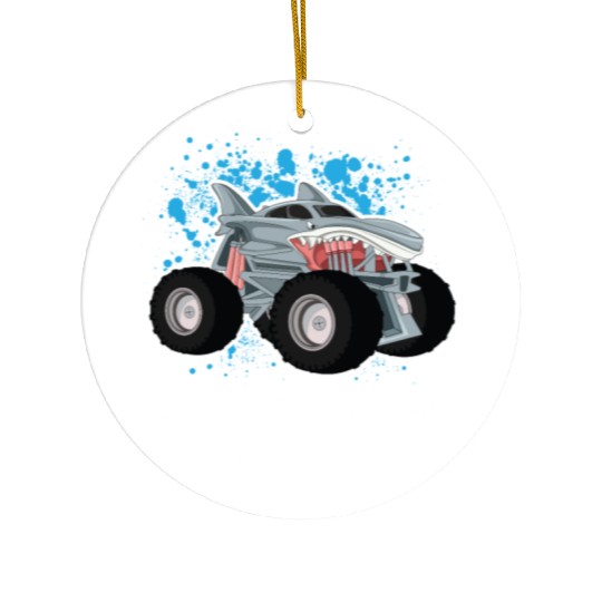 Monster Trucks Rule... Monster Truck Ceramic Ornaments