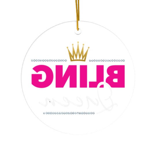 5 Bling Queen Jewelry Consultant Reverse Mirror Li Ceramic Ornaments