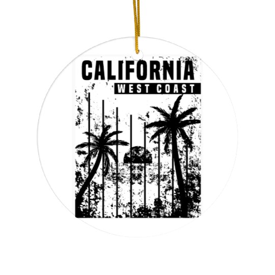 California West Coast Ceramic Ornaments