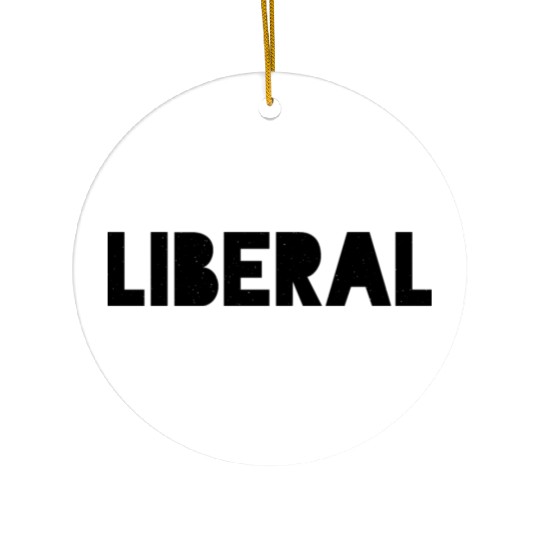 Liberal typography Ceramic Ornaments