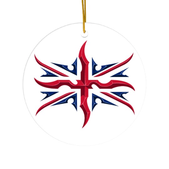 Union Jack British Flag Resistance Style Ceramic Ornaments
