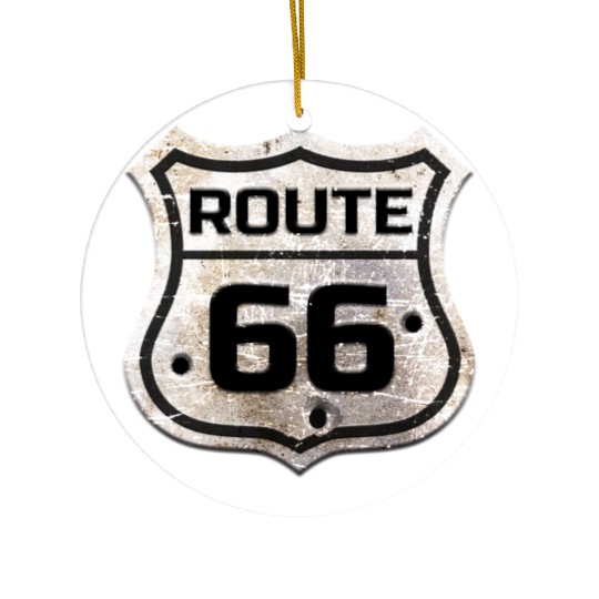 Route 66 Ceramic Ornaments