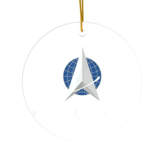 UNITED STATES US SPACE FORCE USSF DELTA FLAG birth Ceramic Ornaments