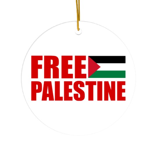 Free palestine Ceramic Ornaments