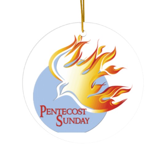 Pentecost Sunday Wishes Ceramic Ornaments