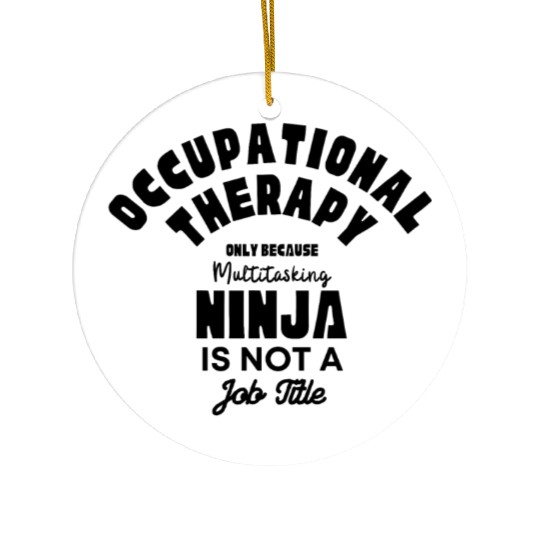 Occupational Therapy Ninja Ceramic Ornaments