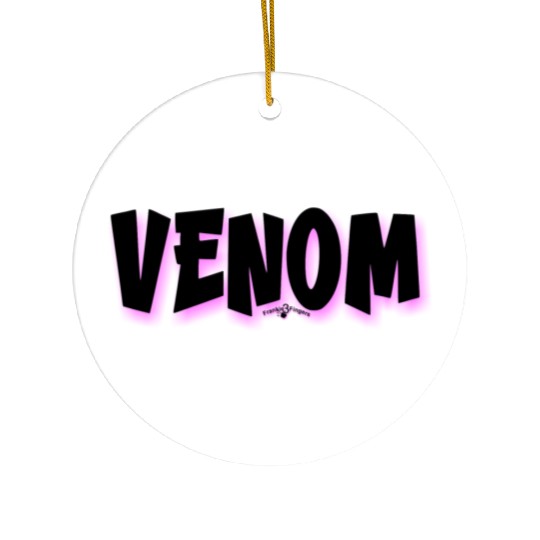 Venom | Neon Hot Pink Shadow Ceramic Ornaments