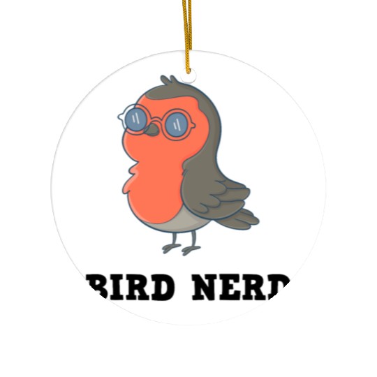 Bird Nerd Ceramic Ornaments