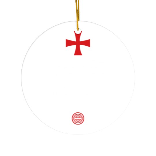Crusader Knight Knights Templar Code Holy Cross Ceramic Ornaments