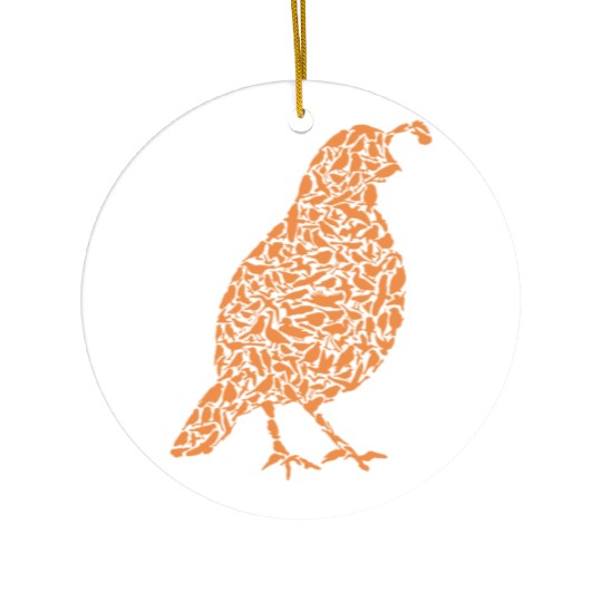 Quail farmer gift ornamental bird Ceramic Ornaments