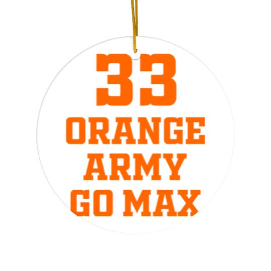 Orange Camouflage 3 Ceramic Ornaments