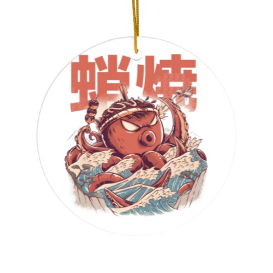 TAKOYAKI ATTACK Ceramic Ornaments