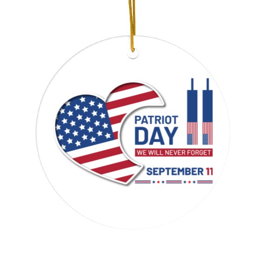 Patriot Day 9 11 USA Ceramic Ornaments
