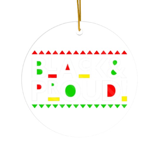 Black and Proud Ceramic Ornaments