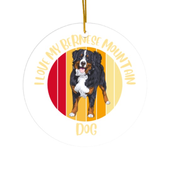 bernese mountain dog Ceramic Ornaments