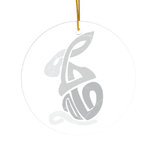 Celtic Symbols Bunny Celtic Knot Gift Idea Ceramic Ornaments