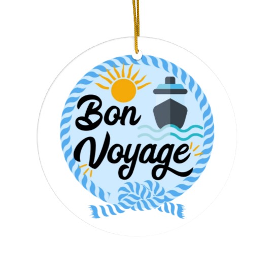 Bon Voyage Ceramic Ornaments