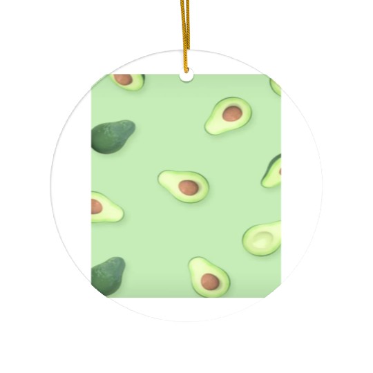 Avocado Cover Ceramic Ornaments