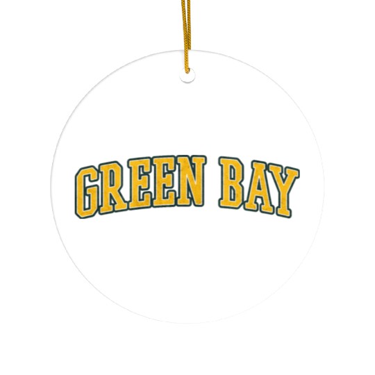 Green Bay Wisconsin Ceramic Ornaments