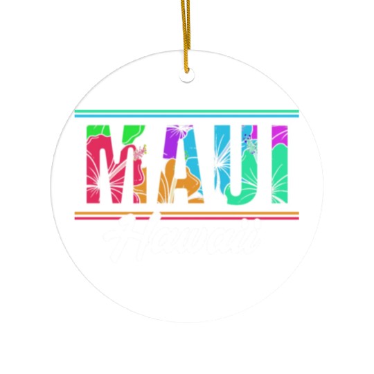Summer Vacation Beach Maui Hawaii Ceramic Ornaments