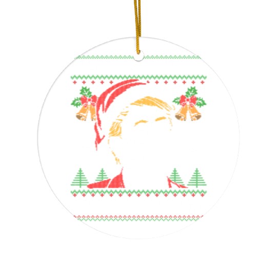 Make Christmas Great Again Funny Trump Ugly Xmas Ceramic Ornaments