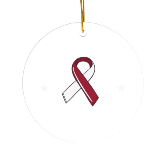 Oral Cancer Support Squad Head And Neck Cancer Ceramic Ornaments