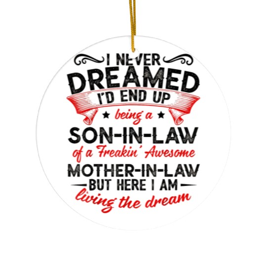 Mother in law - Son in law Ceramic Ornaments