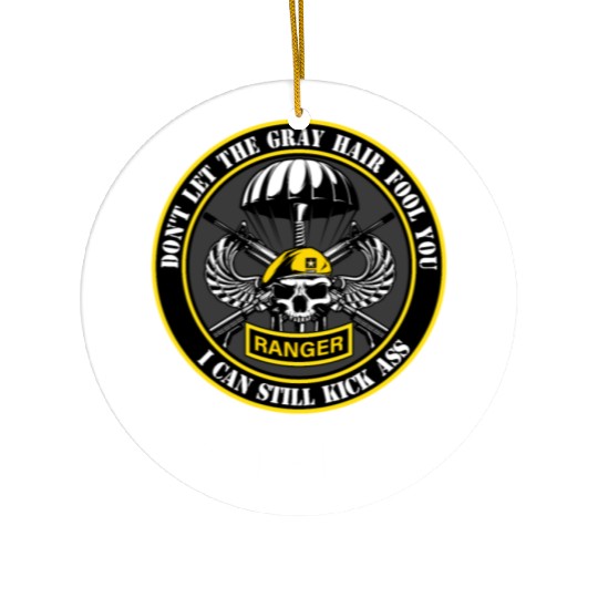 US Army Ranger Army Dad Military Veterans Day Ceramic Ornaments