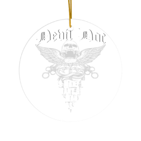 Devil Doc US Navy Corpsman Badass Army Veteran Ceramic Ornaments