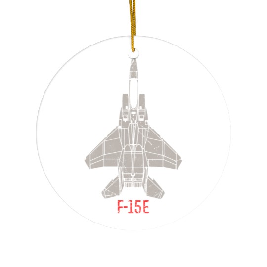 F 15E Strike Eagle US Airborne Fighter Pilot Ceramic Ornaments