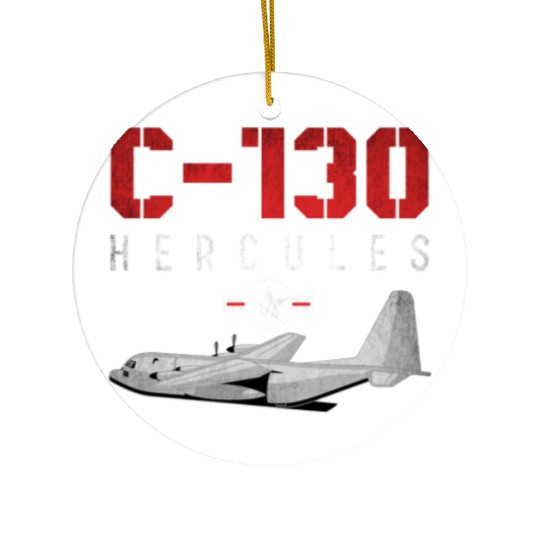 C 130 Hercules US Airborne Fighter Pilot Ceramic Ornaments