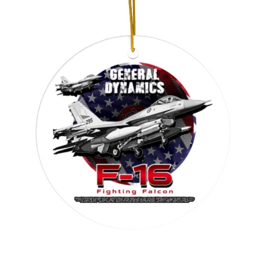 F-16 Fighting Falcon General Dynamics Fighter Jet Ceramic Ornaments