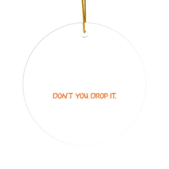 Huck It Flick It Dump It Catch It Ultimate Frisbee Ceramic Ornaments