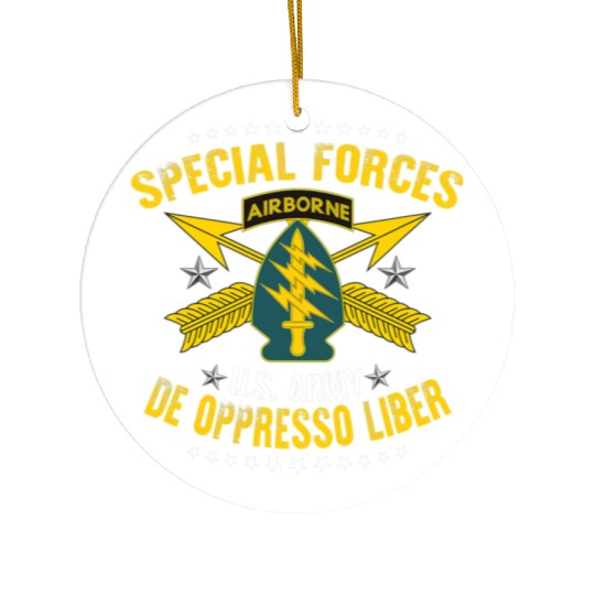 US Army Special Forces De Oppresso Liber Ceramic Ornaments