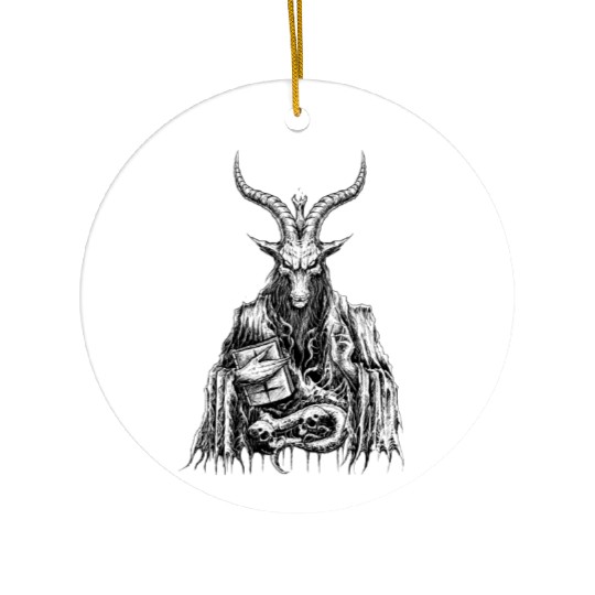 Demonic Baphomet Goat Ceramic Ornaments