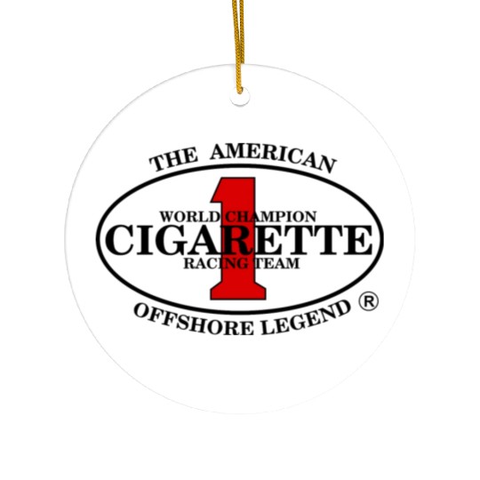 the american cigarette racing team offshore Legend Ceramic Ornaments