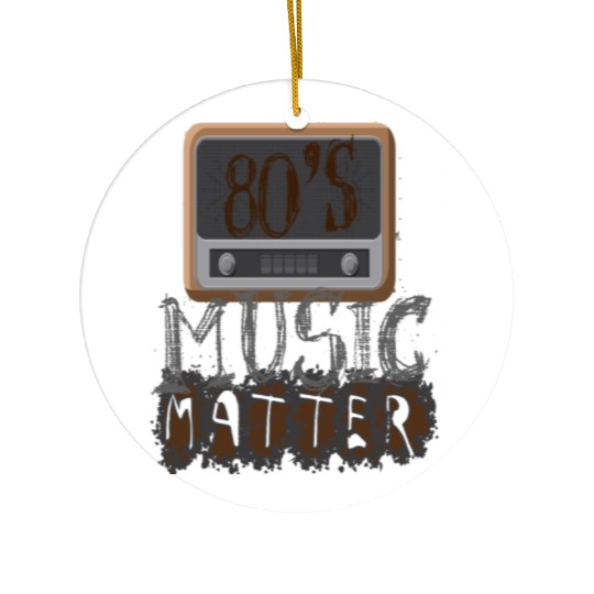 80s music lover 80s music matters3 Ceramic Ornaments