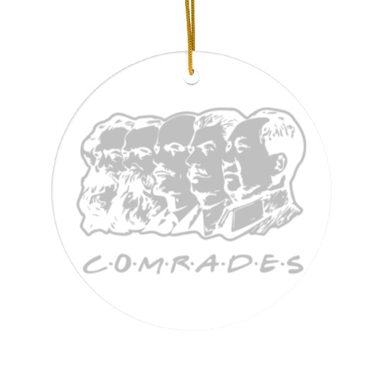 Communist Comrades Friends Ceramic Ornaments