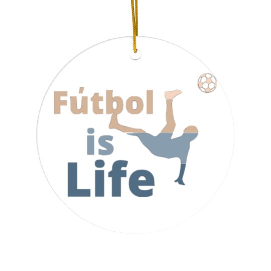 Football is life Ceramic Ornaments